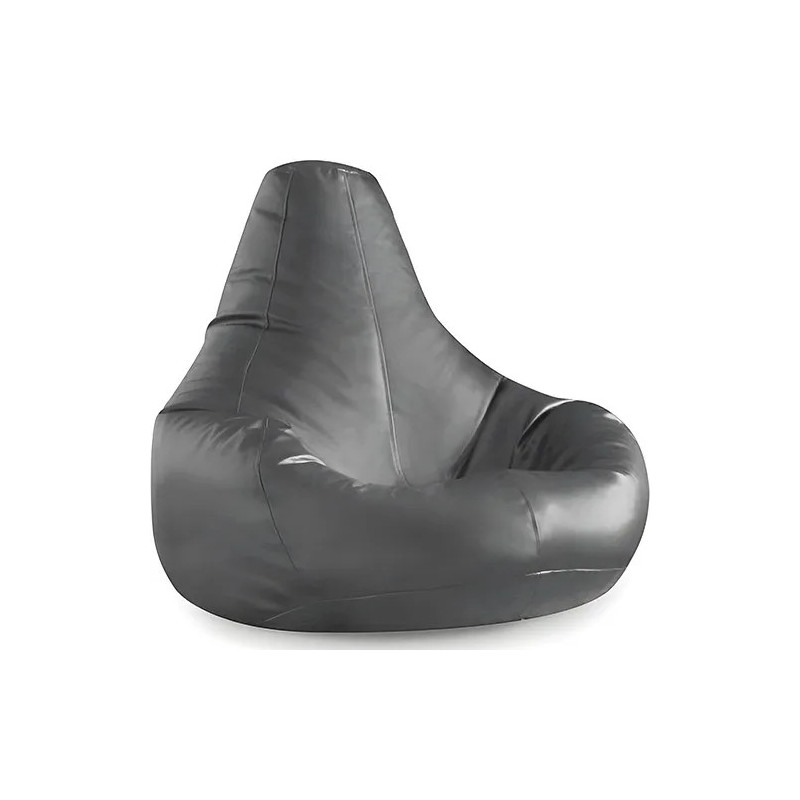 Puff Bean Bag Deri Armut Gris Practica Hogar Puff Bean Bag Deri Armut Gris Practica Hogar