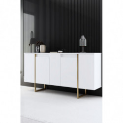 Aparador Luxe Blanco Oro Practica Hogar