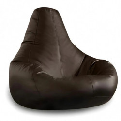 Puff Bean Bag Deri Armut Marrón Practica Hogar