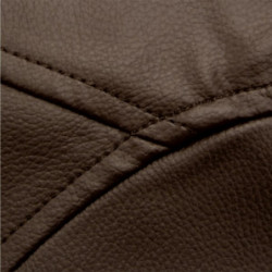 Puff Bean Bag Deri Armut Marrón Practica Hogar
