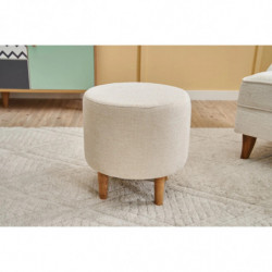 Puff Findik Gabbana 02 Crema Practica Hogar
