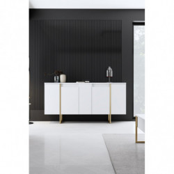 Aparador Luxe Blanco Oro Practica Hogar