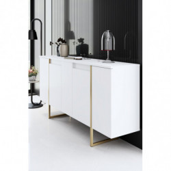 Aparador Luxe Blanco Oro Practica Hogar
