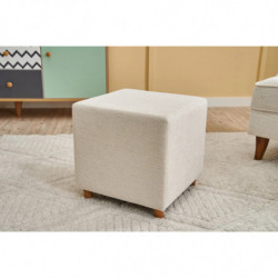 Puff Ranma Gabbana 02 Crema Practica Hogar