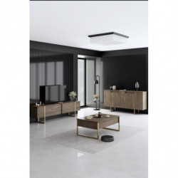 Aparador Luxe Nogal Oro Practica Hogar
