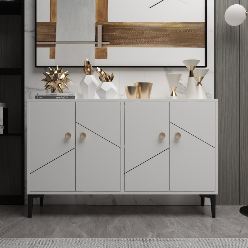 Mueble TV Cria Blanco Practica Hogar Mueble TV Cria Blanco Practica Hogar