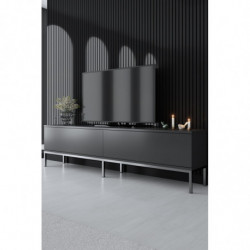 Mueble TV Lord Antracita Plata Practica Hogar