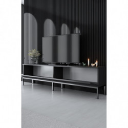 Mueble TV Lord Antracita Plata Practica Hogar