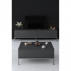 Mueble TV Lord Antracita Plata Practica Hogar