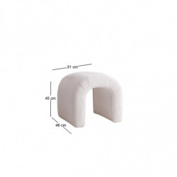 Puff Nu Fitilli Blanco Practica Hogar