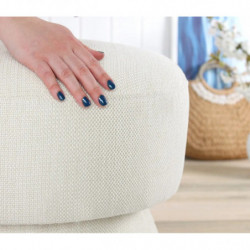Puff Endor 7453 Crema Practica Hogar