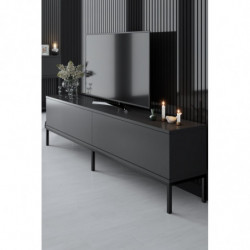 Mueble TV Lord Antracita Negro Practica Hogar