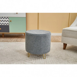 Puff Asmara Gabbana 14 Gris Practica Hogar