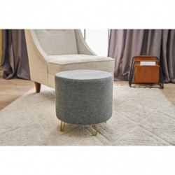 Puff Asmara Gabbana 14 Gris Practica Hogar