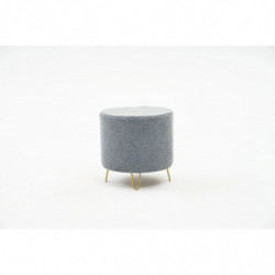 Puff Asmara Gabbana 14 Gris Practica Hogar