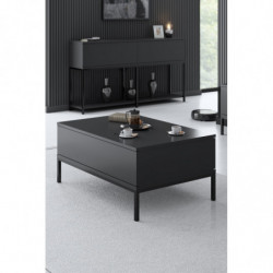 Mesa de centro Lord Antracita Negro Practica Hogar