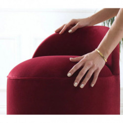 Puff Dover Rojo Clarete Practica Hogar