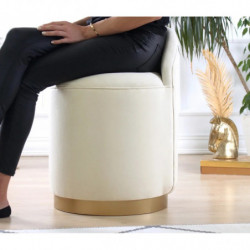 Puff Dover Crema Practica Hogar