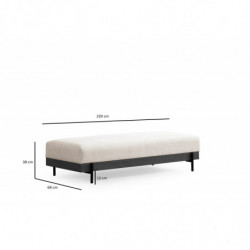 Puff Eti Negro Blanco Practica Hogar