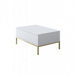 Mesa de centro Lord Blanco Oro Practica Hogar