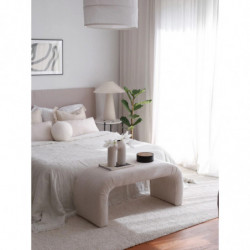 Puff Nu Bench Fitilli Blanco Practica Hogar