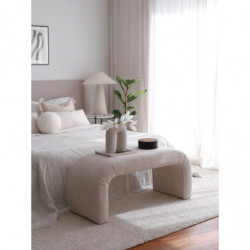 Puff Nu Bench Fitilli Blanco Practica Hogar