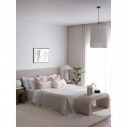 Puff Nu Bench Fitilli Blanco Practica Hogar