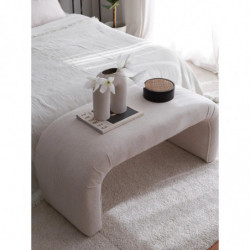 Puff Nu Bench Fitilli Blanco Practica Hogar