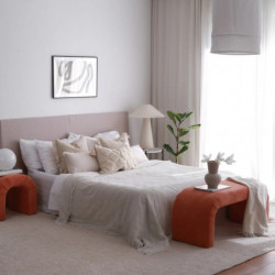 Puff Nu Bench Coral Practica Hogar