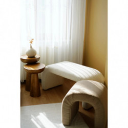 Puff Nu Bench Blanco Practica Hogar