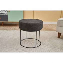 Puff Moon Steel Gabbana Antracita Cobre Practica Hogar
