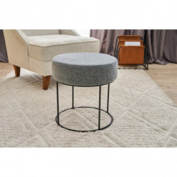 Puff Moon Steel Gabbana 14 Gris Negro Practica Hogar