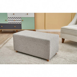 Puff Genma Gabbana 17 Blanco Practica Hogar