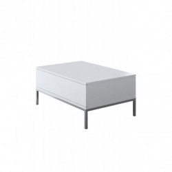 Mesa de centro Lord Blanco Plata Practica Hogar