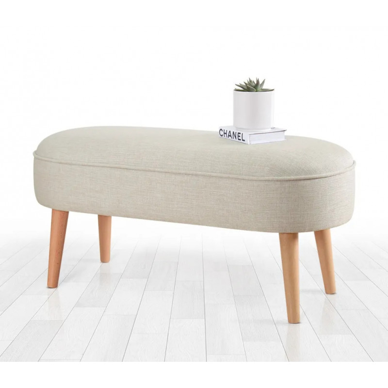 Puff Lednok Crema Practica Hogar Puff Lednok Crema Practica Hogar