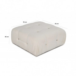 Tuffet Bubblefe Blanco Practica Hogar