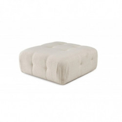 Puff Doblofe Crema Practica Hogar