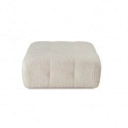Puff Doblofe Crema Practica Hogar