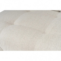 Puff Doblofe Crema Practica Hogar