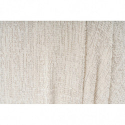 Puff Doblofe Crema Practica Hogar