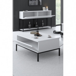 Mesa de centro Lord Negro Blanco Practica Hogar