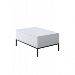 Mesa de centro Lord Negro Blanco Practica Hogar