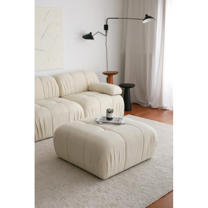 Puff Soli Blanco Practica Hogar Puff Soli Blanco Practica Hogar