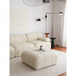 Puff Soli Blanco Practica Hogar
