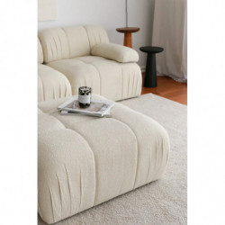 Puff Soli Blanco Practica Hogar