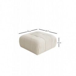 Puff Soli Blanco Practica Hogar