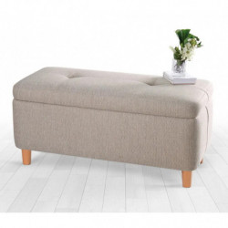 Puff Rocio Beige Practica Hogar