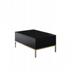 Mesa de centro Lord Negro Oro Practica Hogar