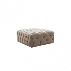 Puff Chester Crema Practica Hogar