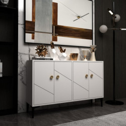 Mueble TV Myria Blanco Practica Hogar